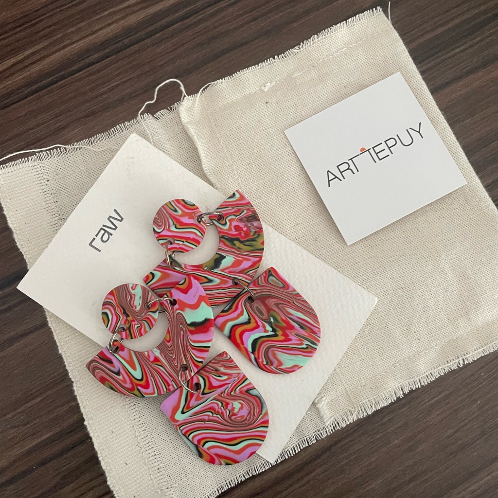 Multicolor Swirl Earrings 25$